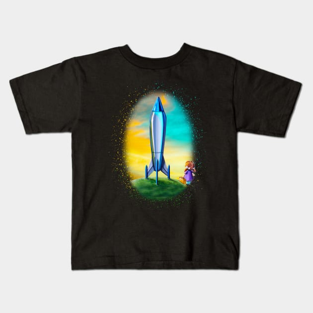 The Moon Mission Kids T-Shirt by Rocket Girl